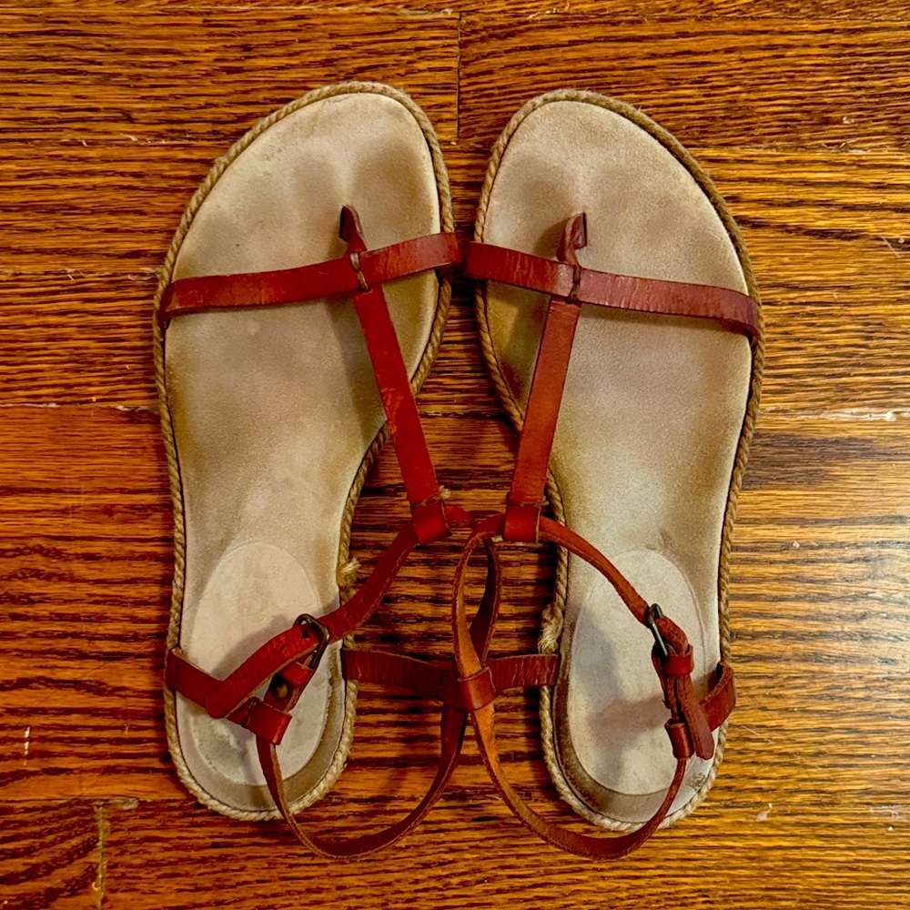 Ancient Greek Sandals Tan Leather Sandals